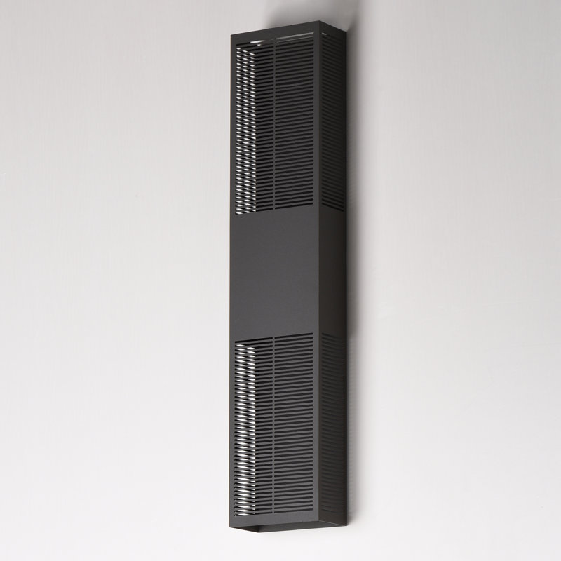 Grate-Outdoor Wall Mount, Architectural Bronze, 30" H x 6.25" W x 3.25" D