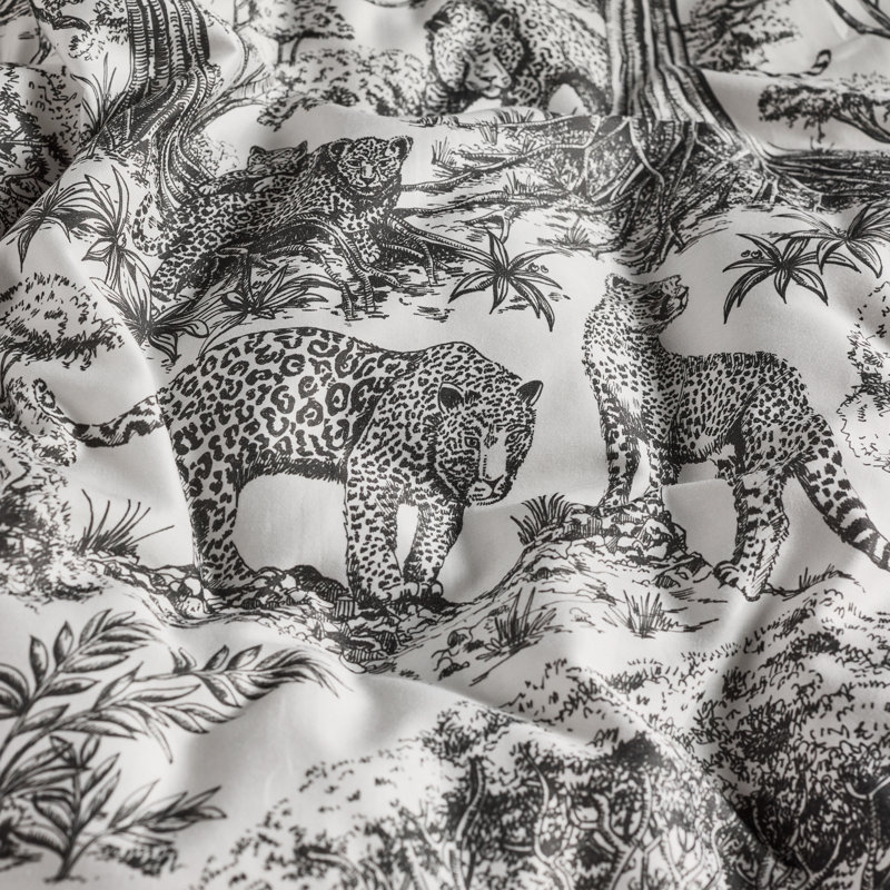 Kisumu Reversible 100% Cotton Duvet Cover Set, Double Bed Duvet Cover + 2 Standard Pillowcases