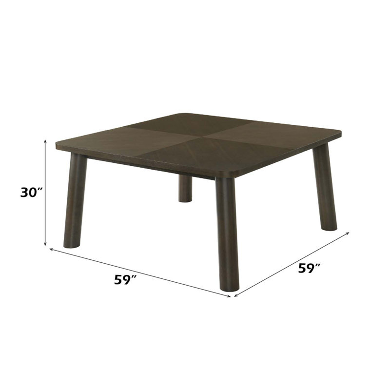 Square Dining Table , Walnut