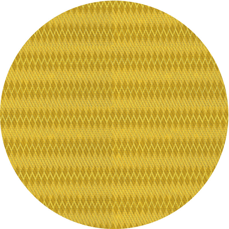 Performance Wool Chevron Indoor Rug, Round 6'