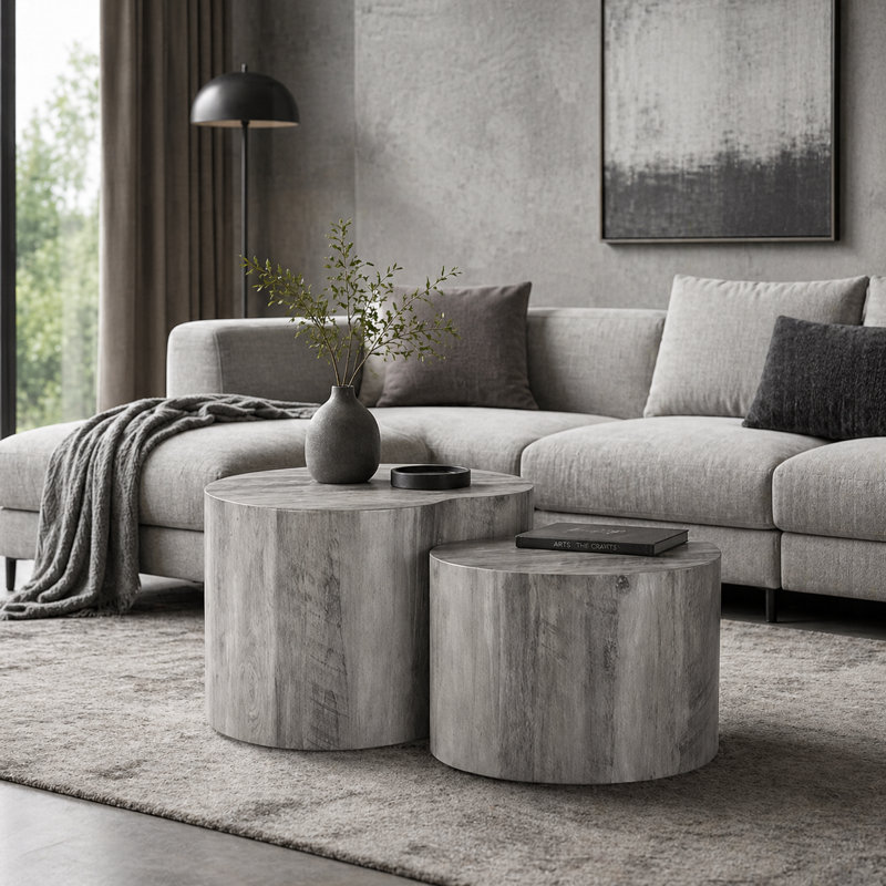 Table basse Jorrie, gris