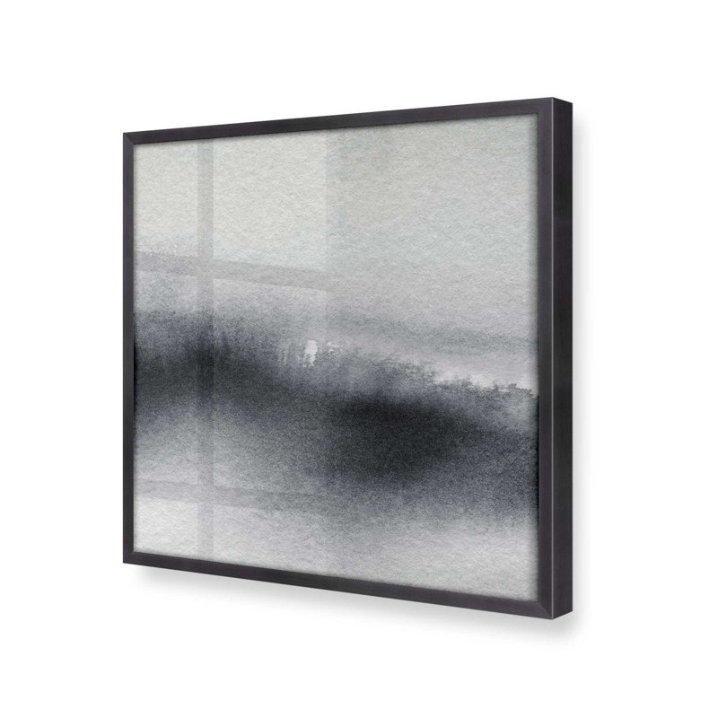 " Whispering Woods V1 ", Weathered Zinc Single Picture Framed Paper, 21.75" H x 21.75" W x 1.25" D
