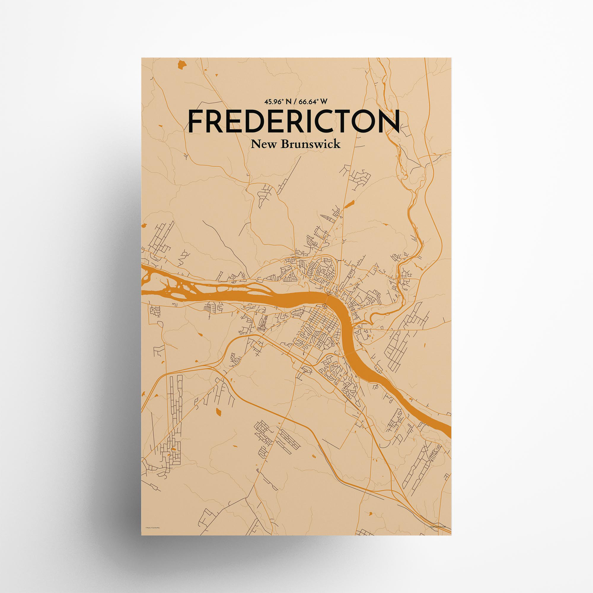 Fredericton NB Map