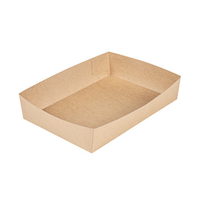 Restaurantware Kraft Paper Inserts 200 Count 11.5" x 8.1" x 2.4" Greaseproof PE Coating Freezer-Ready Disposable Sturdy Brown Paper Inserts for Take Out Food Dividers, Deli Boxes, Catering Trays