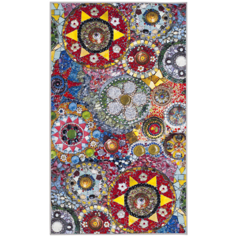 Tapis géométrique Garner Performance, Rectangle 3 pi x 5 pi