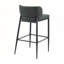 Ensemble de tabourets de bar robustes en métal et en cuir avec design industriel pour les maisons modernes-2068311437