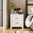 2-Drawer Nightstand With Rustic Style-561301460