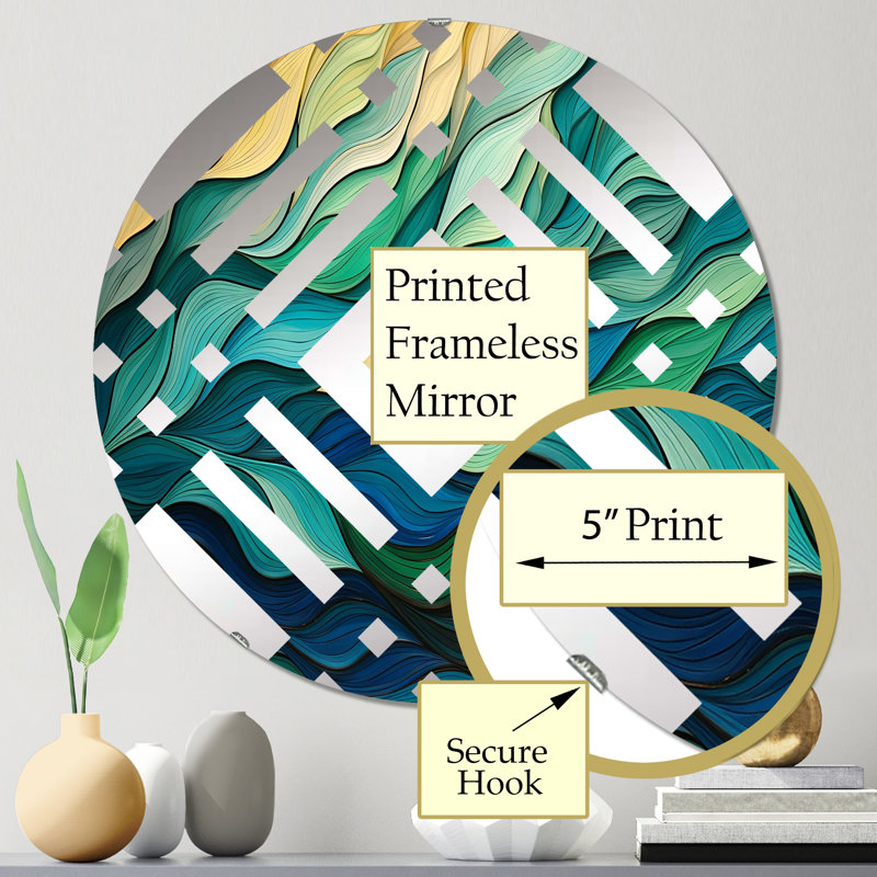 Errapel - Miroir décoratif diamant, 23,6 po x 23,6 po
