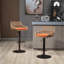 2 tabourets de bar de cuisine, orange, hauteur réglable avec repose-pieds, pivotant, salle à manger, capacité de 250 lb orange et salle à manger, base en métal, poids-130963367
