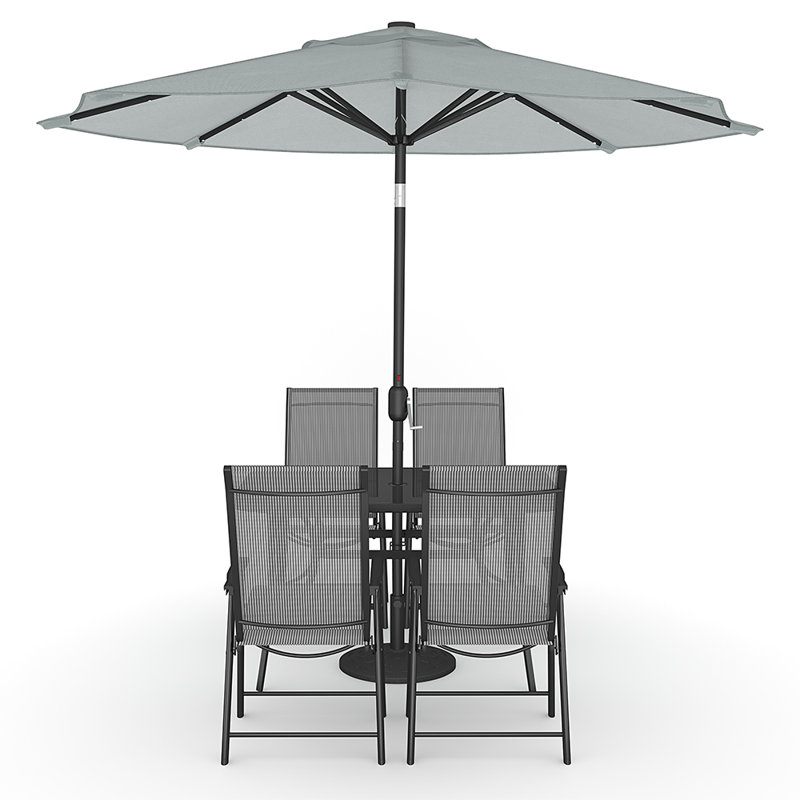 Aleynah 4 - Person Patio Dining Set with Square Table