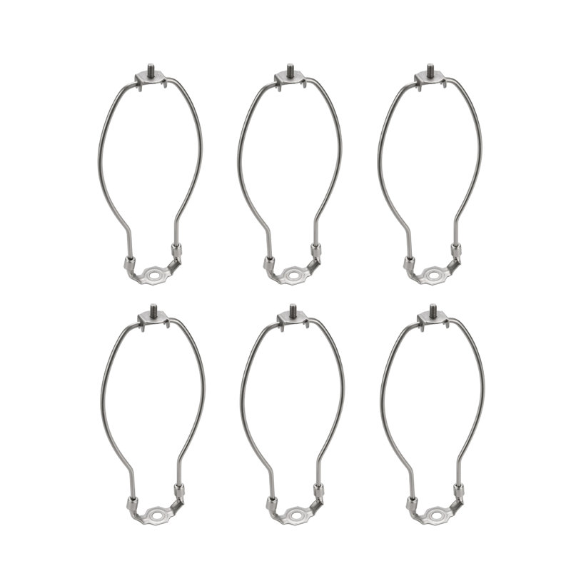Lamp Finial, 9" H x 5.5" W x 0.8" D, Satin Nickel