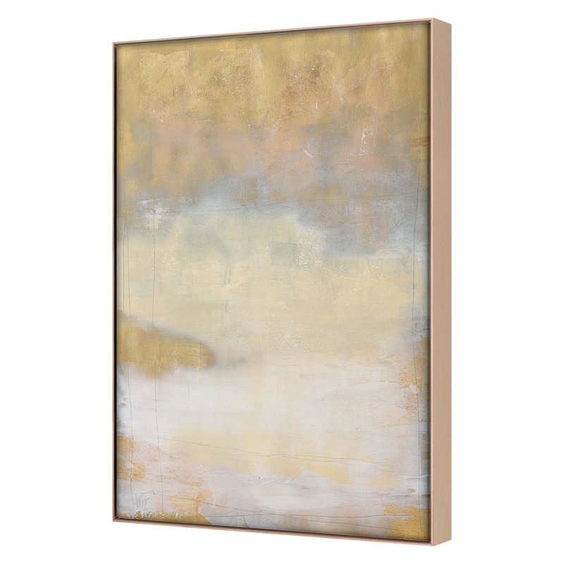 Gold Bar 1 Print by Harris, Maeve, 44" H x 29" W, Maple Framed