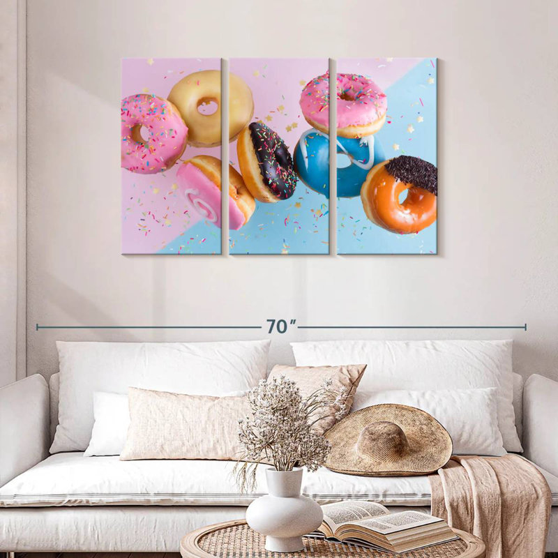 Yarlin Doughnut Party, 28" H x 45" W