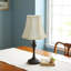20cm H Silk Bell Lamp Shade ( Screw On ) in Cream