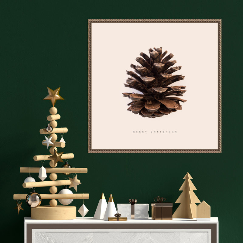 «Merry Christmas No 1» par Florent Bodart, reproduction d'art sur toile encadrée, H 22 po x l 22 po