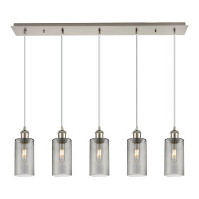 Caius - Luminaire suspendu linéaire à 5 lumières 37 po