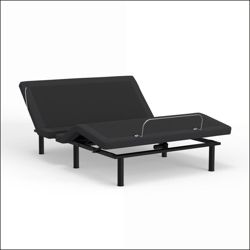 Queen Size Adjustable Bed Base with Voice Command, Glide Tech, LED Lights &amp; Zero Clearance