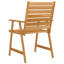 Kherodawala 6 - Person Acacia Solid Wood Patio Dining Set Rectangular Table-93799476