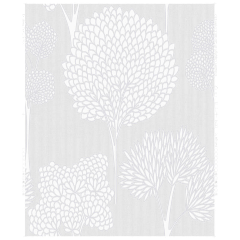 Whimsical 10m x 52cm Matte Wallpaper Roll, Grey