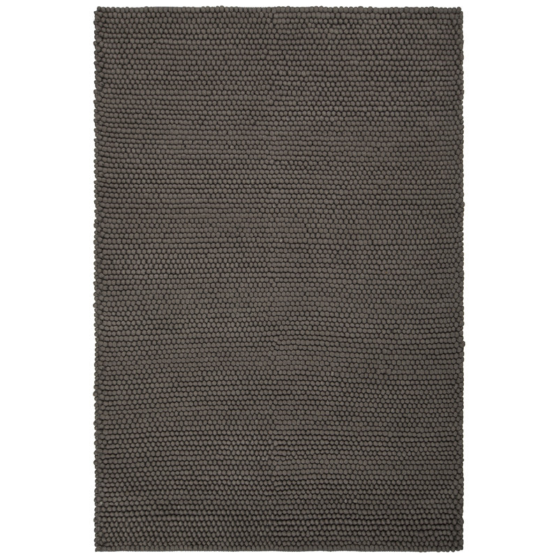Quina Hand-Woven Contemporary Shag Rug, Rectangle 9' x 13', Dark gray