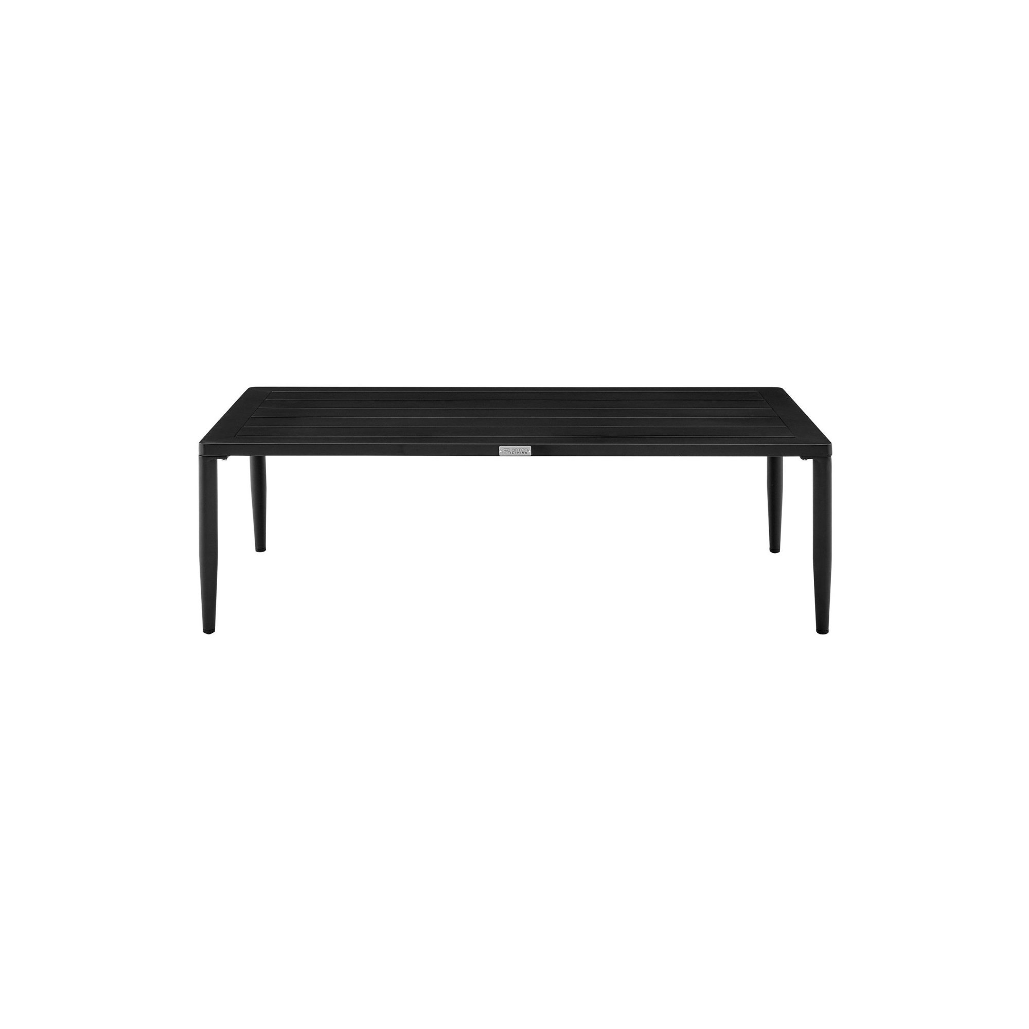 Florentine Outdoor Patio 4-Piece Lounge Set In Aluminum With Teak Wood And Grey Cushions