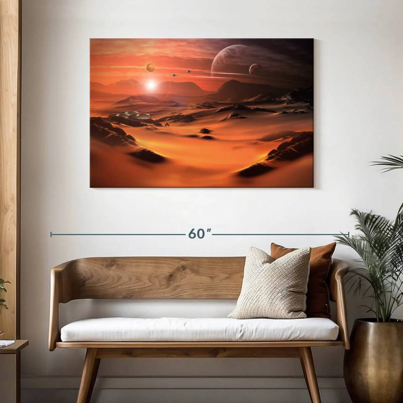 Planète extraterrestre Kelan Sci Fi, H 30 po x l 45 po