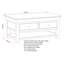 Adaleya Four Leg Coffee Table with Storage-1602276968