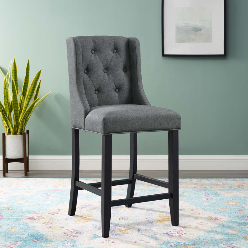 Tabouret Modway Baronet, gris, Tabouret de comptoir (siège d'une hauteur de 26,5