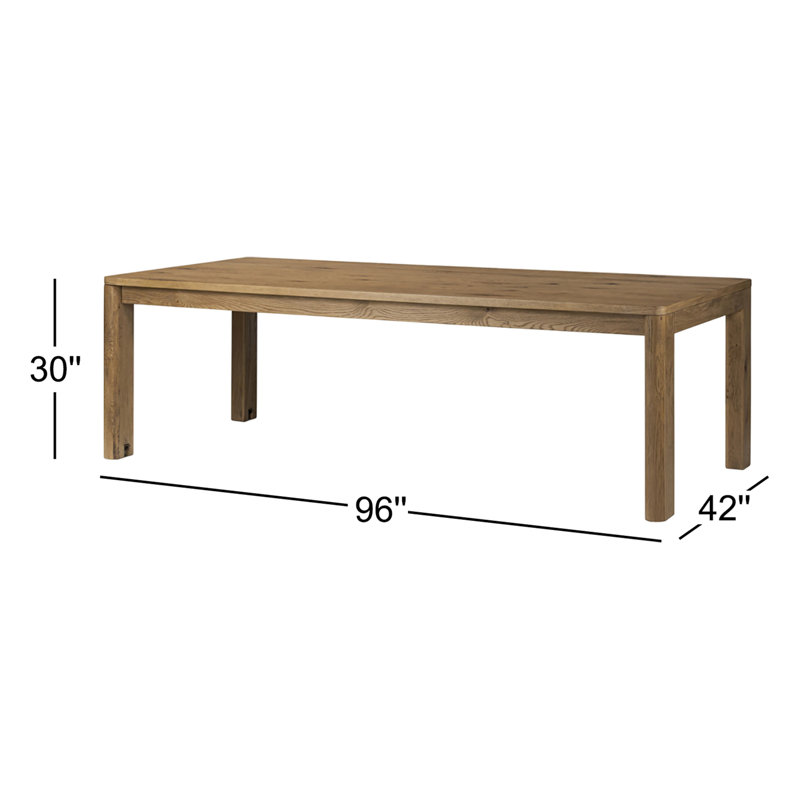 Noeline Dining Table, Resawn Worn/Brushed Brass