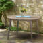 Tables de patio modernes, salle à manger ronde en bois d'acacia de 47,25 po pour la maison