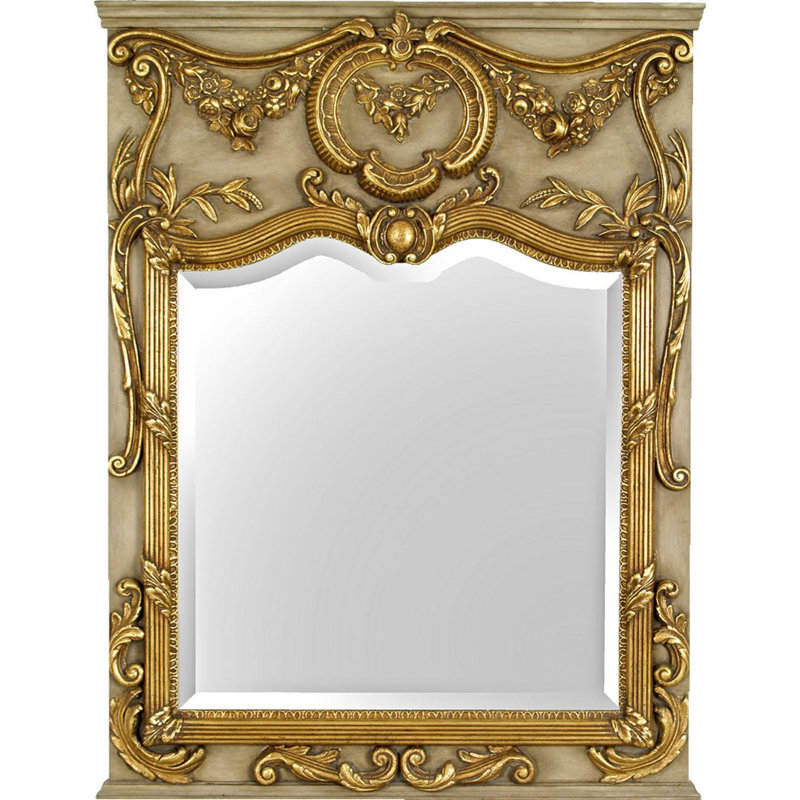 Miroir d’appoint biseauté traditionnel Fontainebleau, 54 po x 32 po