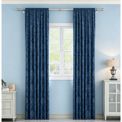 32-84" Adjustable 1" Heavy Duty Curtain Rod, Modern Design Easy Installation