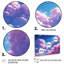 Ensemble de salon art mural nuage rose-2072474246-2072474244