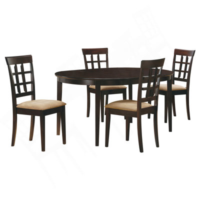 Missell Cappuccino And Beige 5-Piece Dining Set