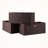 Finnian 3-Piece Foldable Fabric Basket Set in Brown, 10.07'' H X 22.78'' W X 9.98'' D-2082361543-2082361542