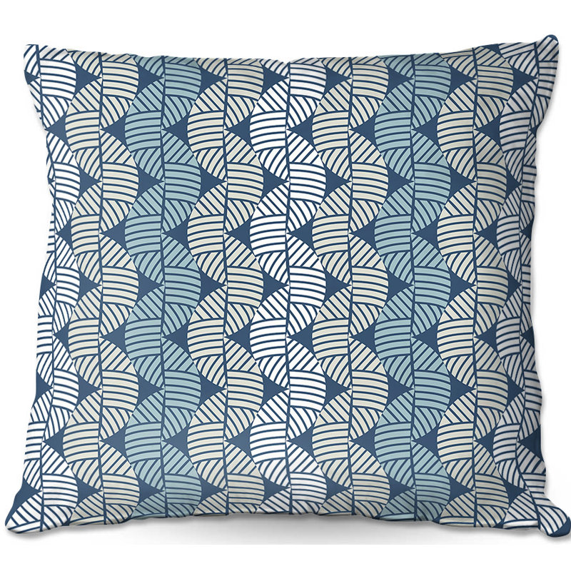 Coussin de jeté ondulations, H 20 po x l 20 po x P 5 po