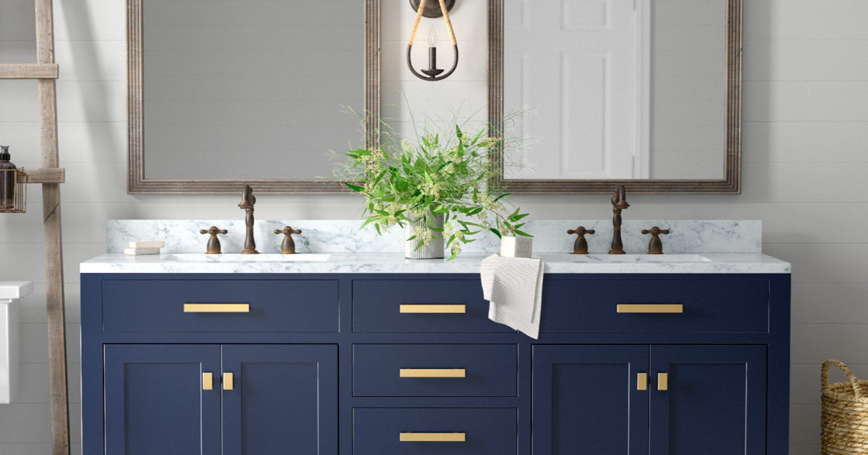Water Creation Embassy 30 In. Brass Wash Stand With Satin Brass P Trap Kit Faucet Marble Counter Top And White Basin Eb30d 0612