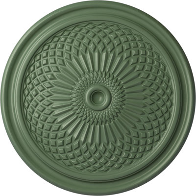 Médaillon de plafond Endurathane Cornelia, diamètre extérieur 22 1/2 po x P 1 1/2 po (convient aux auvents jusqu'à 4 po) apprêté en usine