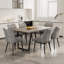 Ensemble de salle à manger élégant et durable en MDF au design moderne, idéal pour les réunions de famille