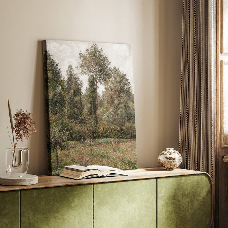 Paysage rétro CCxxx - galerie enveloppée de cavas, H 18 po x l 12 po