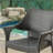 MIRAGE GREY PE WICKER STACKING ARMCHAIR,1PC