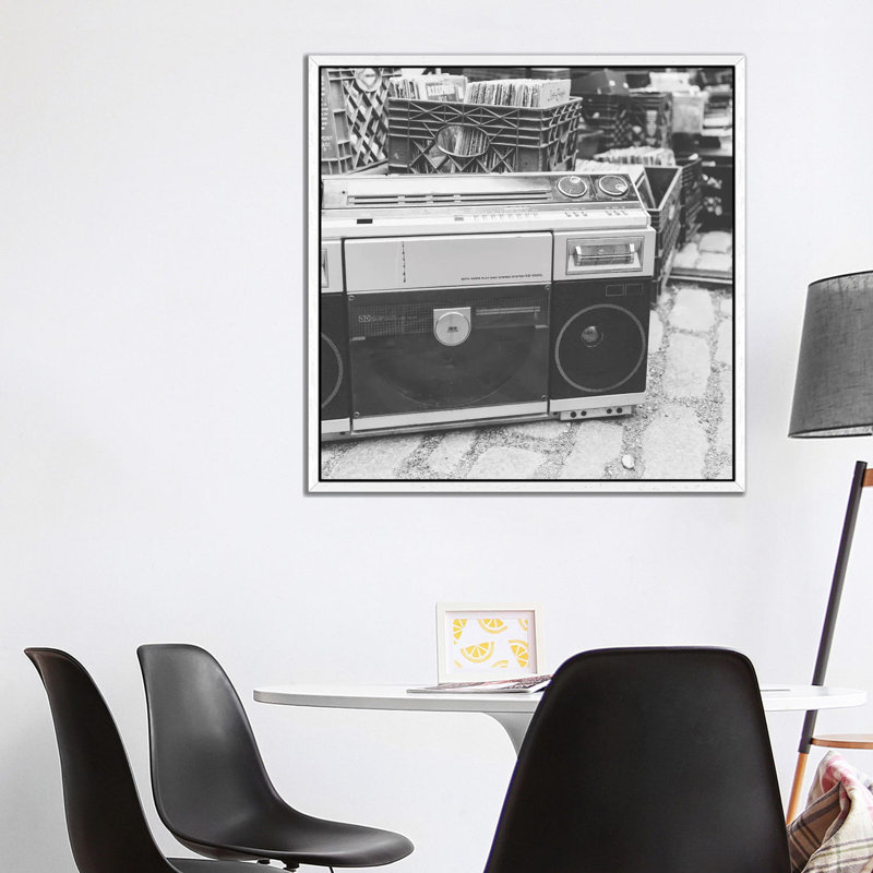 Brooklyn Vibes by Bethany Young - Print on Canvas, 93.98cm H x 93.98cm W x 3.81cm D, White Framed