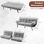 Canapé convertible en polyester 72 po Betzayda