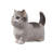 Sitting Cat Kitten Statue-Gray-116323228