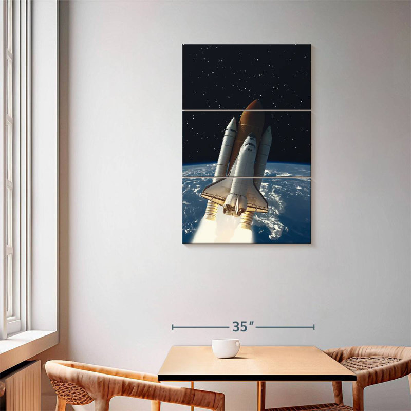 Oberle Rocket To Space, 57" H x 36" W