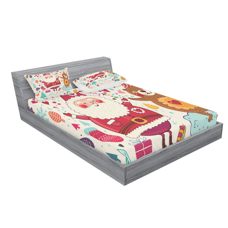 Microfiber Sheet Set, Queen Sheet Set + Fitted Sheet + 2 Pillowcases