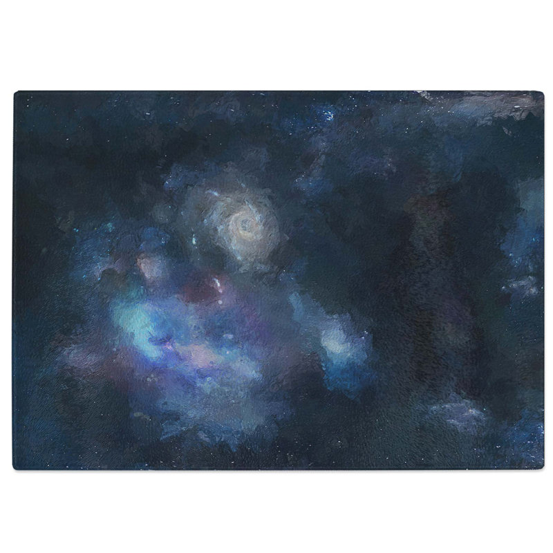 Tempered Glass Universe in Abstract Vol.60 in Abstract Chopping Board, 39 cm W x 28.5 cm L