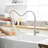 Commercial Kitchen Faucet With Brushed Nickel Pull Out Spray - Stable Performance Modern Sink Stream And Modes-136753830