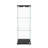 Modern Glass Display Cabinet With LED Lights, Quick-Assembly Antique Cabinet, Tempered Glass Bookshelf, Suitable For Living Room And Bedrooms, 1-Door 3-Shelf-2050159736