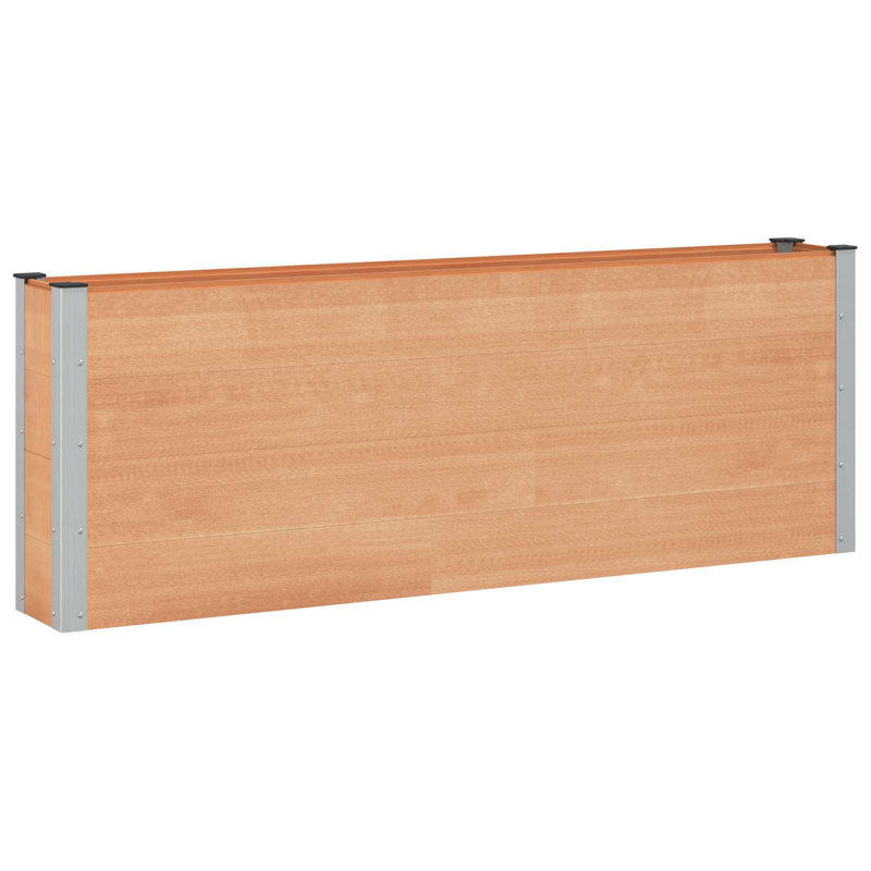 Raised Garden Bed, 72cm H x 200cm W x 30cm D, Brown, 2